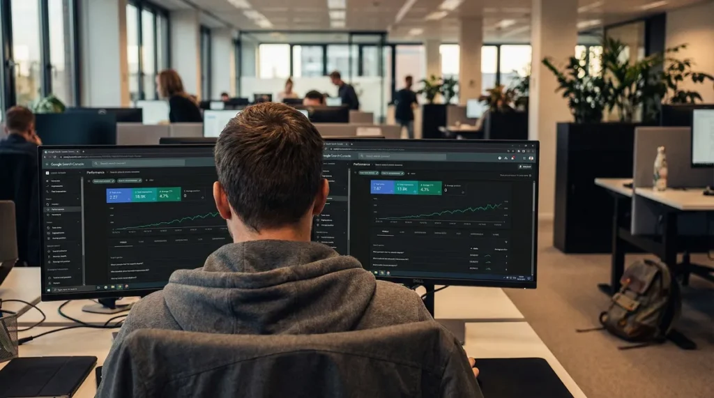 رسم بياني يوضح ارتفاع العائد على الاستثمار (ROI) وزيادة الأرباح نتيجة خدمات السيو الفعالة.