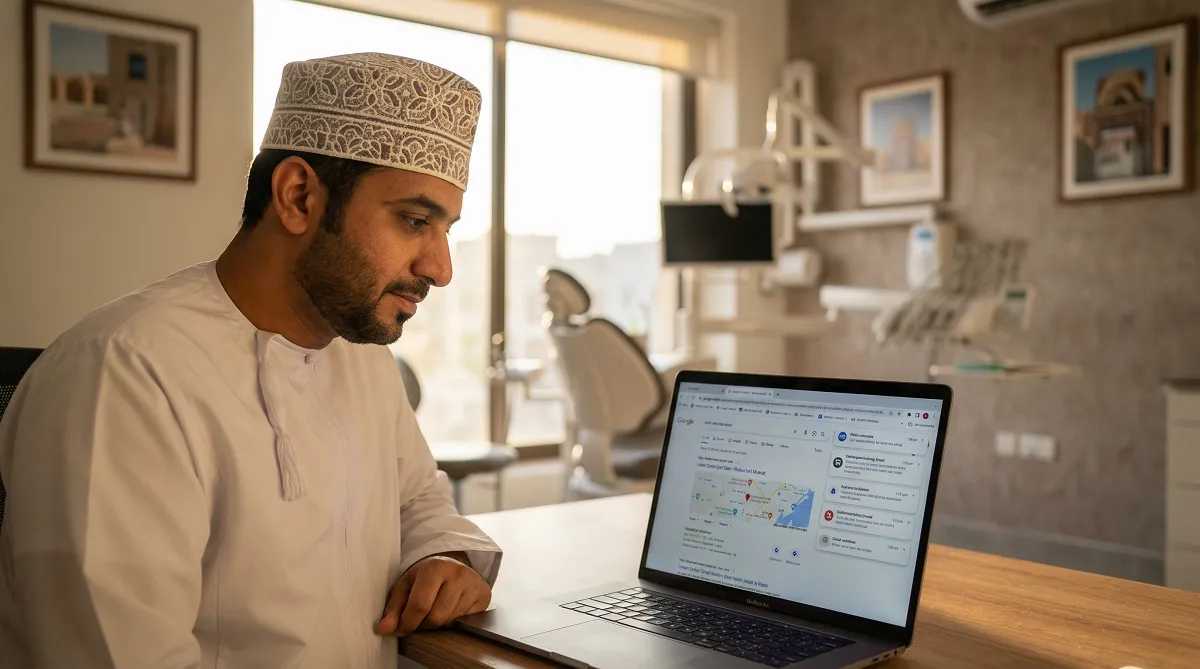 سيو عيادات الأسنان 2026 لتصدر نتائج البحث وجلب مرضى زراعة الأسنان واللمینت محليًا