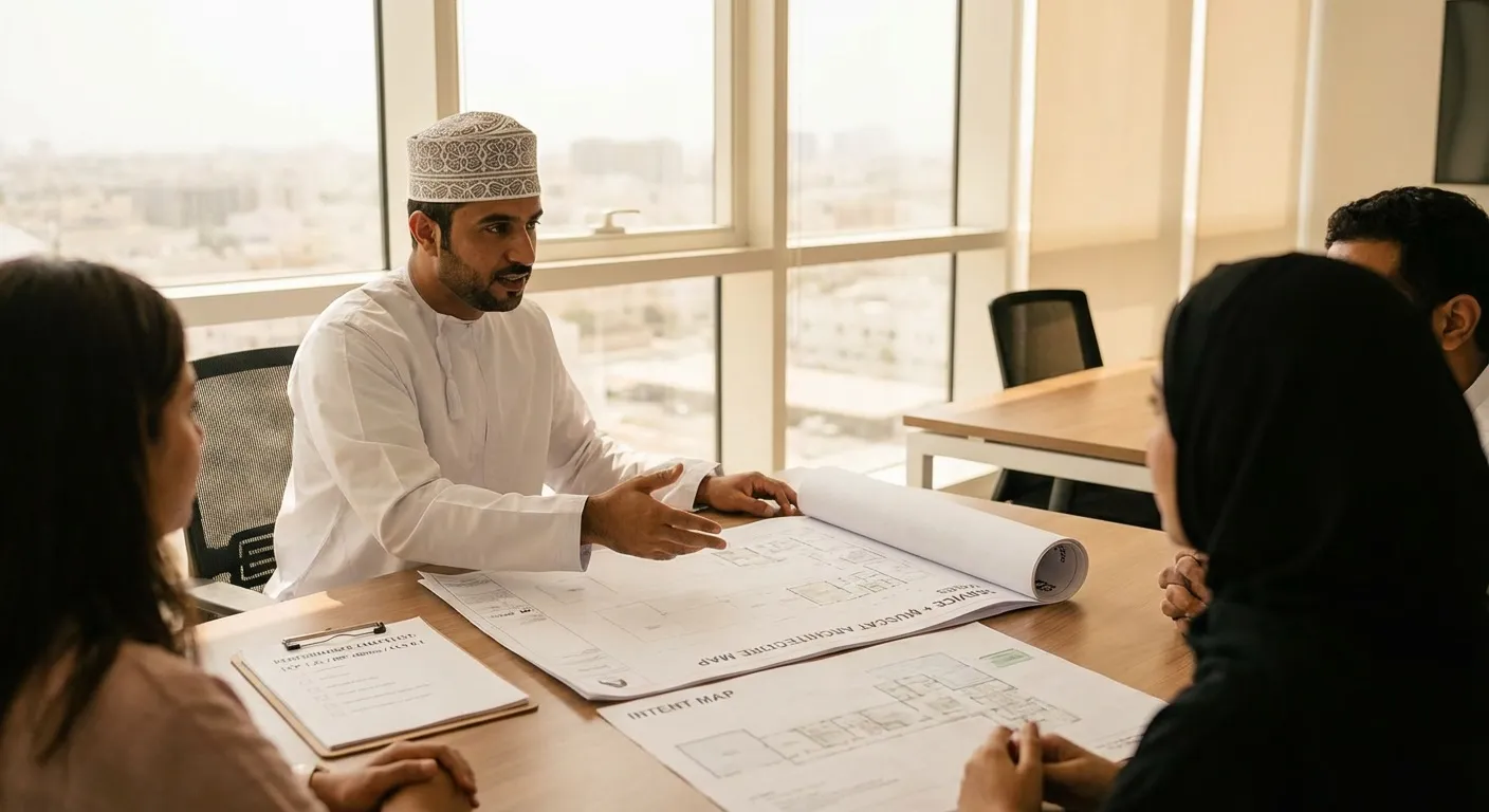 SEO in Muscat Oman system with intent pages and Core Web Vitals targets