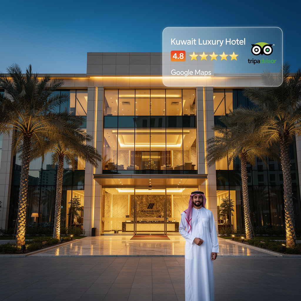 Luxury hotel in Kuwait with optimized Google and TripAdvisor presence — hotel digital marketing services in Kuwait by SEOinGCC