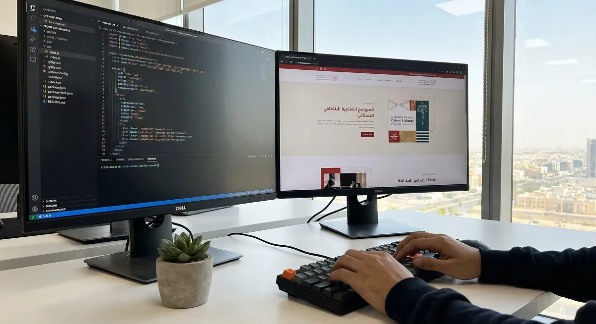 bilingual Arabic English website design in Saudi Arabia