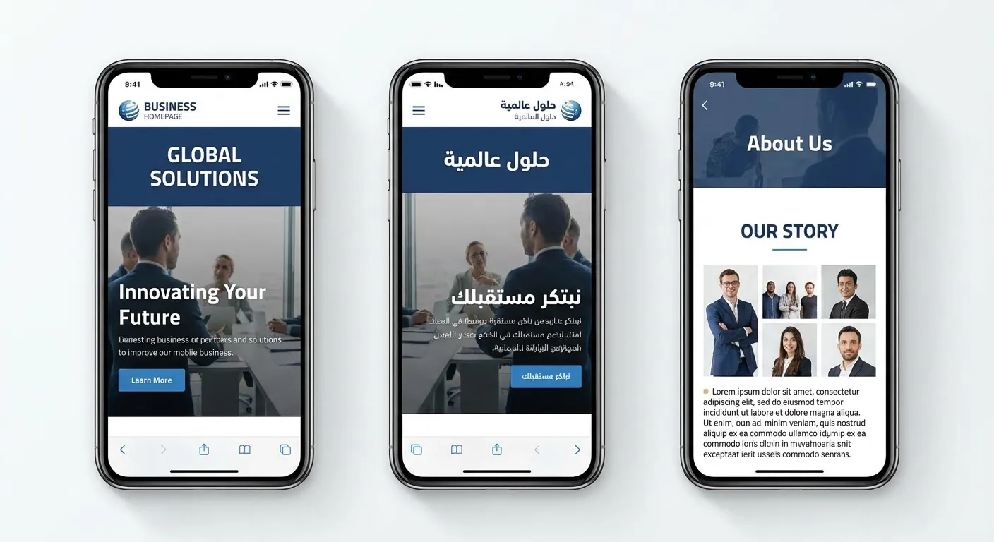 Arabic website development in Muscat