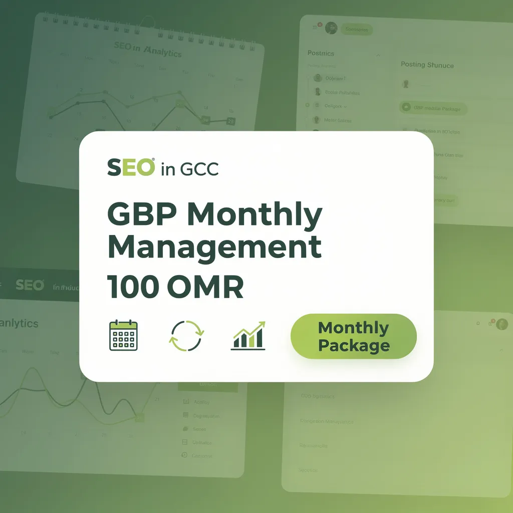 Google Business Profile Monthly Management Package